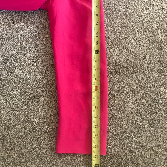 Anne Klein II Blazer Silk Hot Pink Single Breast 1 Button SZ 6 Pockets VINTAGE - Picture 6 of 6
